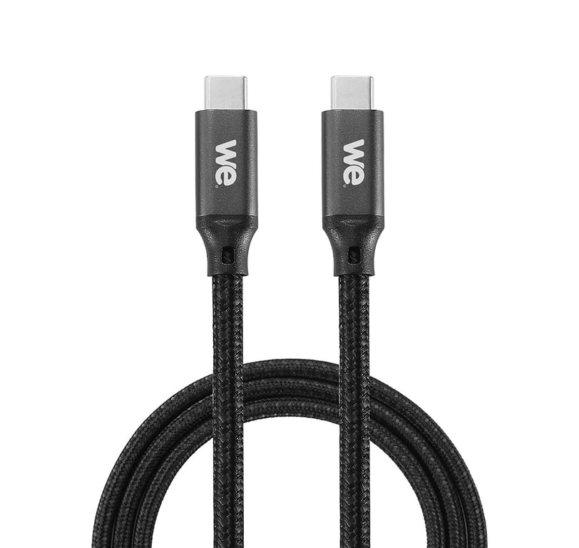 WE Câble Usb C Vers Usb C Charge Rapide 3a 60w Câble Usb Type C Usb 3.2 Gen 1 Nylon Tressé Ultra Résistant Longueur 1m