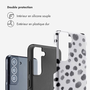 Selencia Coque arrière Vivid pour Samsung Galaxy S21 FE - Trendy Leopard