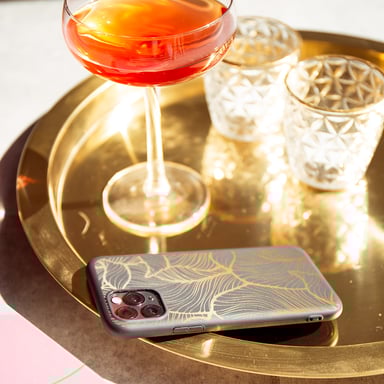 imoshion Coque Design pour Samsung Galaxy A35 - Golden Leaves