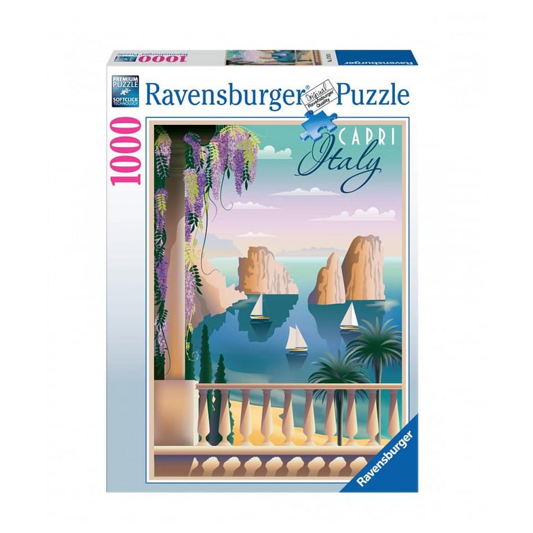 Puzzle 1000 pièces Carte postale de Capri Ravensburger France - vue 8
