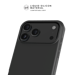 Carcasa antichoque de gel de silicona blanda con 55% de plástico reciclado para Apple iPhone 17 Pro Max, negro satinado