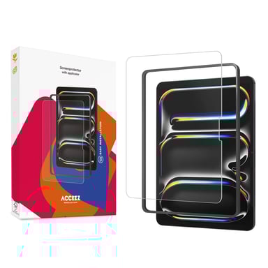 Accezz Protection d'écran en verre trempé avec applicateur pour Apple iPad Pro 13 (2025) M5 / (2024) M4