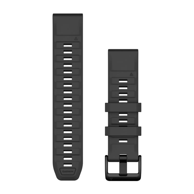 Garmin QuickFit Bande Graphite, Rouge Silicone - Neuf