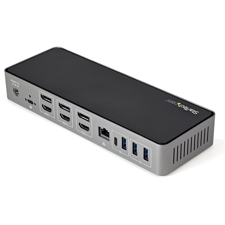 StarTech.com Station d'accueil USB C et USB A Triple 4K 30 Hz avec Power Delivery - vue 4