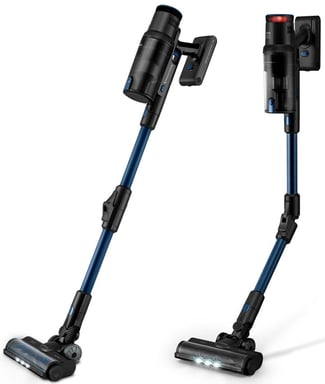 Ufesa Inspire U7 Digital PRO Aspiradora escoba 2 en 1 Batería Secar Sin bolsa 0,6 L 500 W Negro, Azul 2 Ah