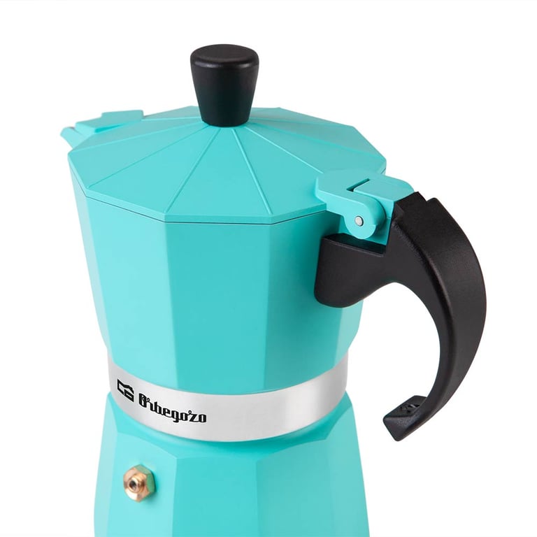 Cafetière en aluminium Orbegozo KFR 345 Prépare 3 tasses de café en quelques minutes Compatible avec différents types de cuisines Poignée ergonomique et valve de sécurité Facile à nettoyer et à entretenir Neuf - vue 2