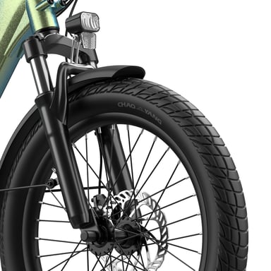 Vélo électrique pliant FAFREES F20 Flex, batterie amovible 25 Ah, 7 vitesses pour les trajets urbains - bleu
