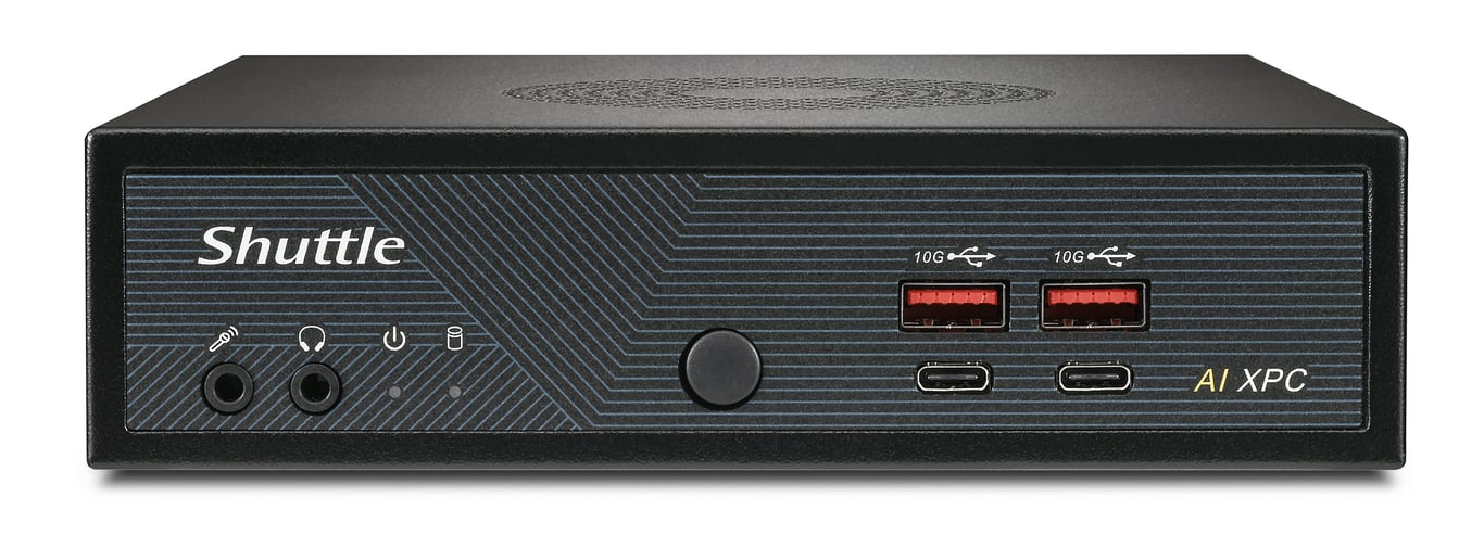 Shuttle Slim AI PC DN11H9 Intel Core Ultra 9 Intel Arc graphics 2xHDMI 2x DP 4x 2.5 Gbit LAN VESA 247 Neuf