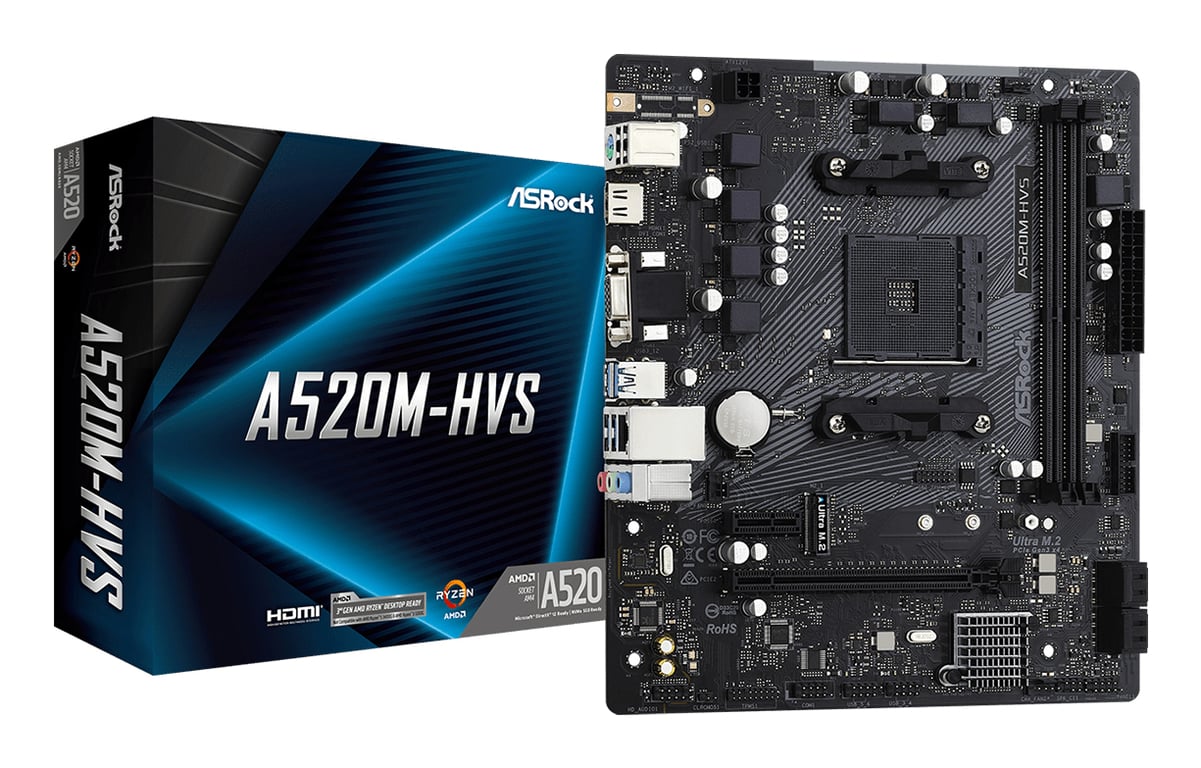 ASRock A520M HVS - vue 2