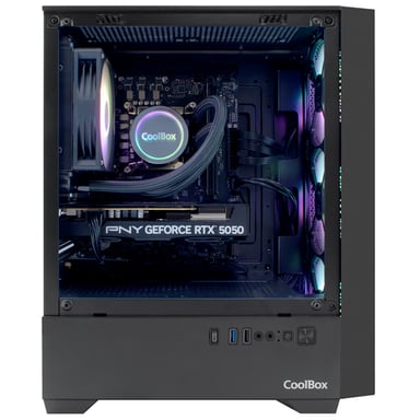DeepGaming - PC Gamer Raptor (Intel Core i9-12900F, 32Go RAM, RTX 5050 8Go, SSD 500Go + 2To HDD, Windows 11 Pro, Refroidissement par liquide, WiFi + Bluetooth)