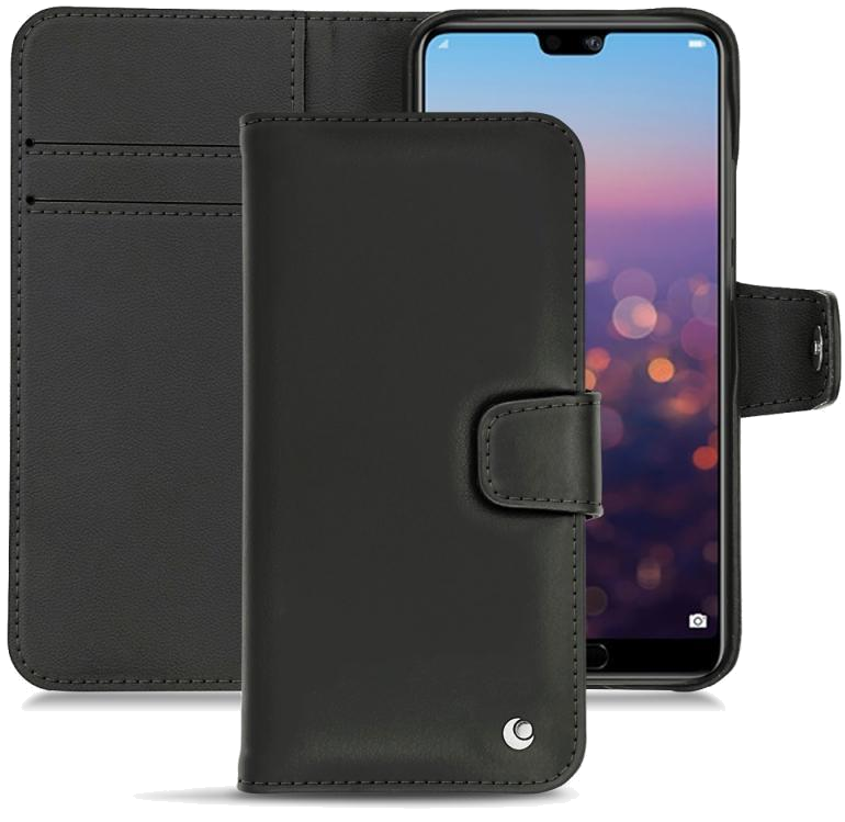 Housse cuir Huawei P20 Pro - Rabat horizontal portefeuilleNoir