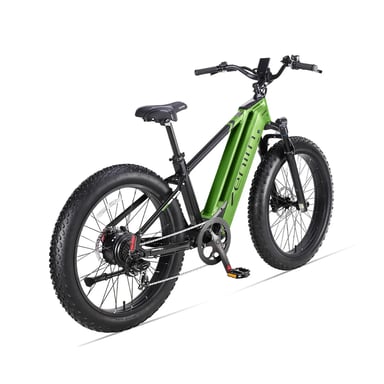 Vélo électrique Cyrusher Zenith à gros pneus – Batterie 52 V 15 Ah, capteur de couple et de cadence commutable – Vert