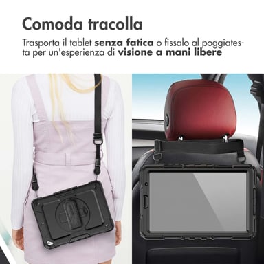 Accezz Coque arrière Defender XT pour Apple iPad Mini 7 (2024) / iPad Mini 6 (2021) - Noir