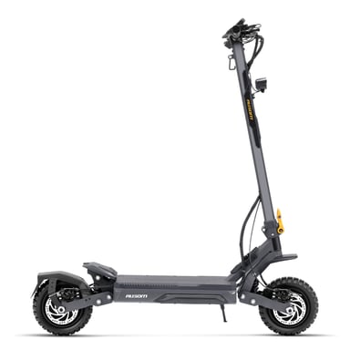 Ausom Gosoul 2 Pro Patinete Eléctrico Doble Motor Versión UE Gris, 1000W*2, 48V 18Ah, Neumáticos 10''x2.75, Velocidad Max 20km/h, Autonomía 90km, Suspensión Brazo Oscilante, NFC, Frenos de Disco, Modelo A7
