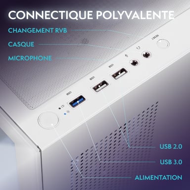 Vibox PC Gamer Complet - Ryzen 3 3200G, Graphiques intégrés, 16 Go RAM, 500 Go SSD, Linux, WiFi