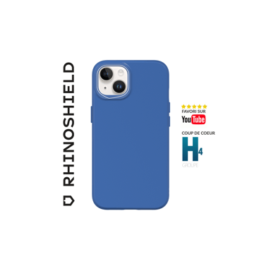 Custodia RHINOSHIELD compatibile con [iPhone 15 Plus] SolidSuit - Custodia sottile con tecnologia di assorbimento degli urti e finitura opaca premium - Blu cobalto