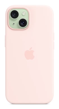 Custodia Apple in silicone con MagSafe per iPhone 15 - Rosa chiaro Apple iPhone 15