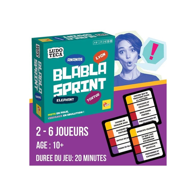 Jeu De Société Lisciani Giochi Blabla Sprint – Jeu De Mots 2 À 6 Joueurs - vue 2