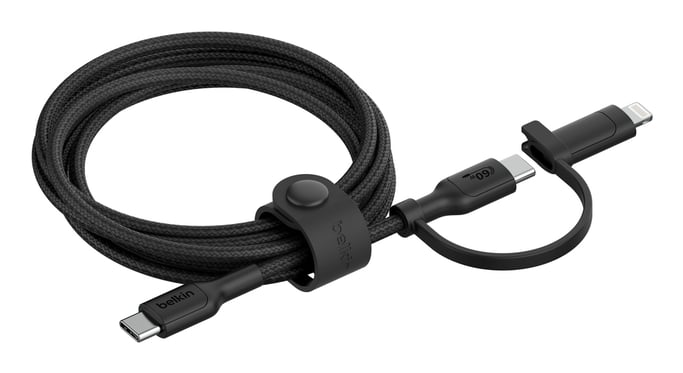 Belkin BoostCharge Pro cable USB USB 2.0 1,5 m USB C USB C/Lightning Negro