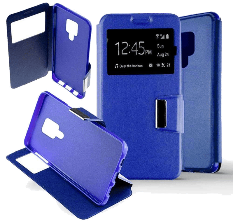 Etui Folio compatible Bleu Huawei Mate 20