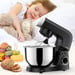 Robot de Cuisine Multifonction SVEWT SM-1540 - 5,5L 1500W Pouvoir 10 Vitesses + Pulse Inox SUS304 - Noir