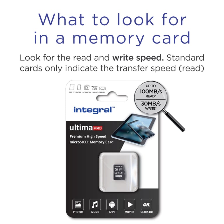 Integral INMSDH32G 10070V30 mémoire flash MicroSDHC UHS I Classe 10 Neuf - vue 2