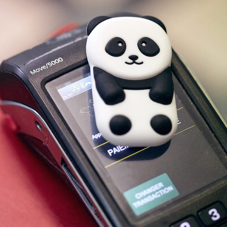 Porte monnaie sans contact Panda - Fabriqué en France Money Walkie - Neuf