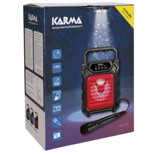Karma Italiana HPS 44 haut-parleur portable et de fête Noir 12 W