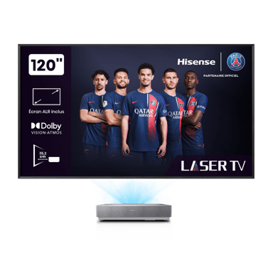 Hisense 120L5HA proyector de TV Proyector de alcance ultracorto 2700 lúmenes ANSI DLP 2160p (3840x2160) Negro