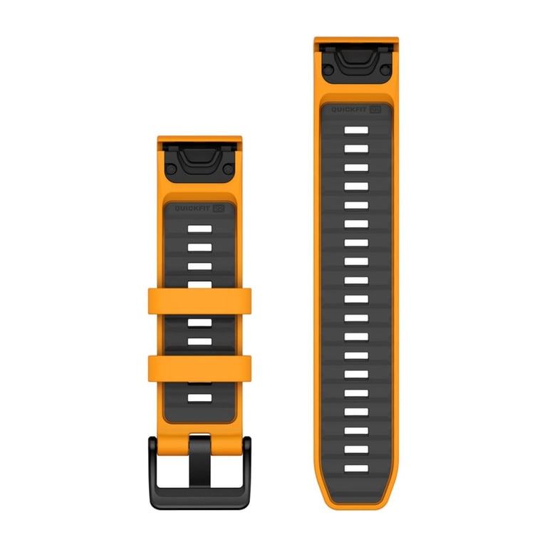 Garmin QuickFit Bande Noir, Gris Silicone - Neuf