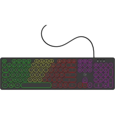 Teclado Mobility Lab RGB con teclas redondas