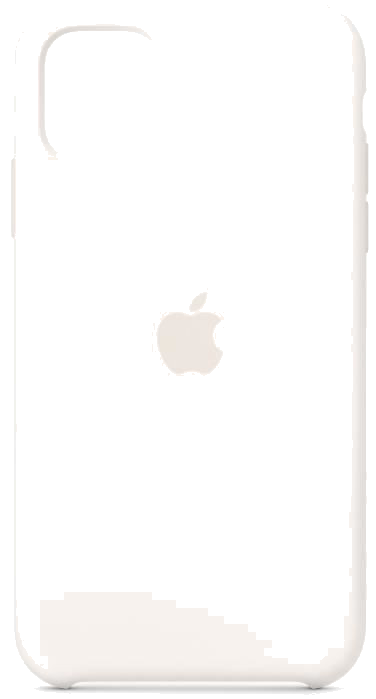 APPLE Coque silicone Blanc pour iPhone 11