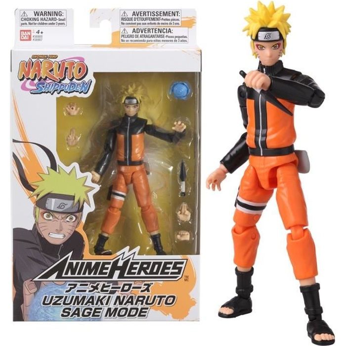 Figurine Naruto Mode Hermite -  Anime Heroes - 17 cm - 16 points d'articulation - Neuf