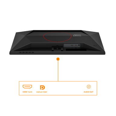Monitor PC a schermo piatto AOC G4 25G42E 62,2 cm (24,5'') 1920 x 1080 pixel Full HD LED Nero, Rosso