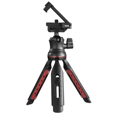 Hama Solid II, 21B treppiede per smartphone/fotocamera digitale 3 piedi Nero, rosso