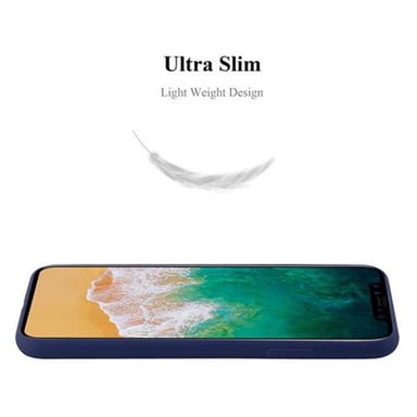 Coque pour Apple iPhone X / XS en CANDY BLEU FONCÉ Housse de protection Étui en silicone TPU flexible