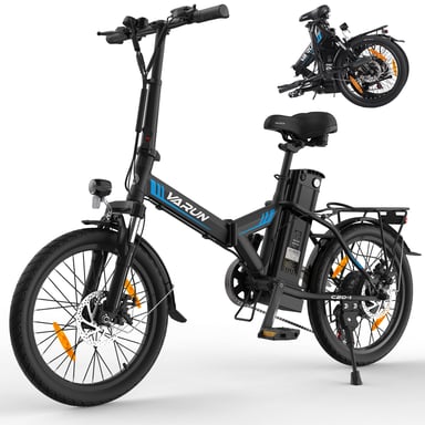 Bici elettrica pieghevole VARUN C20-1 per adulti con motore da 250 W e batteria rimovibile da 48 V 13 Ah