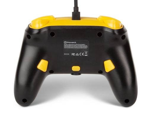 PowerA 1516985-01 accessoire de jeux vidéo Noir, Jaune USB Manette de jeu Analogique/Numérique Nintendo Switch, Nintendo Switch Lite