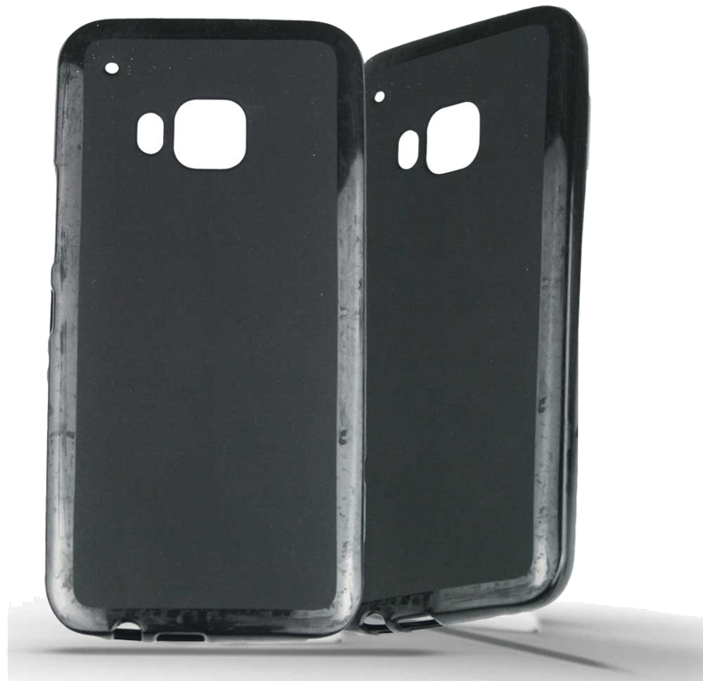 Coque silicone unie compatible Givré Noir HTC One M9
