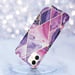 Funda para Apple iPhone 11 en Marble Wave Purple No. 14 Funda protectora de silicona TPU con patrón de mosaico