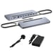 i-tec USB-C Metal Ergonomic 3x 4K Display Docking Station con Power Delivery 100 W + Universal Charger 100 W