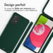 imoshion Coque en silicone avec cordon pour Samsung Galaxy A52(s) (5G/4G) - Vert foncé