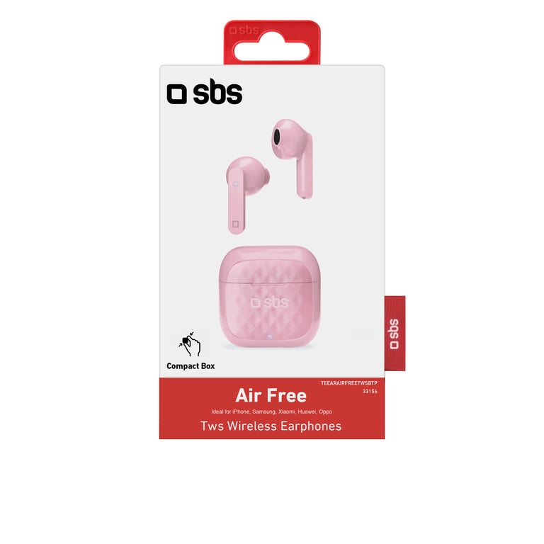 SBS TEEARAIRFREETWSP écouteur/casque Écouteurs Sans fil Ecouteurs Bluetooth Rose