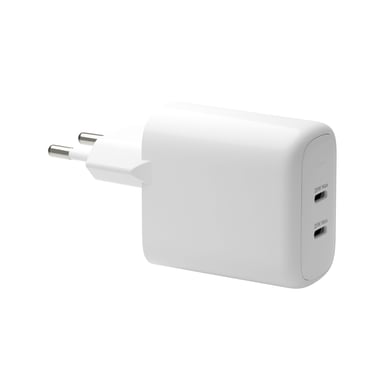 dbramante1928 re-charge - Adaptateur secteur - 25 Watt - 2 connecteurs de sortie (24 pin USB-C) - blanc - Europe
