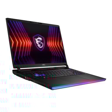MSI Gaming Raider GE68 HX 14VHG-481FR Intel® Core™ i9 i9-14900HX Ordinateur portable 40,6 cm (16'') Quad HD+ 32 Go DDR5-SDRAM 2 To SSD NVIDIA GeForce RTX 4080 Wi-Fi 7 (802.11be) Windows 11 Pro Noir