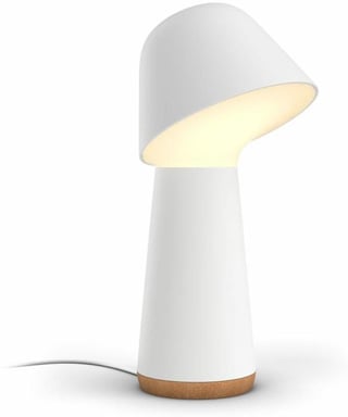 Lámpara de mesilla y despertador conectada - Crepuscular - Luz blanca y de colores - Compatible con Bluetooth