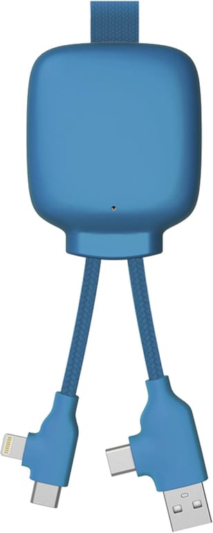 Câble Connecteurs USB 4 en 1 Chargeur Universel et Batterie Externe 3000 mAh en Plastique Recyclé Xoopar Gamma Lite Neuf - vue 4