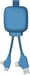 Câble Multi-Connecteurs USB 4 en 1 - Chargeur Universel et Batterie Externe 3000 mAh en Plastique Recyclé - Xoopar Gamma Lite Bleu