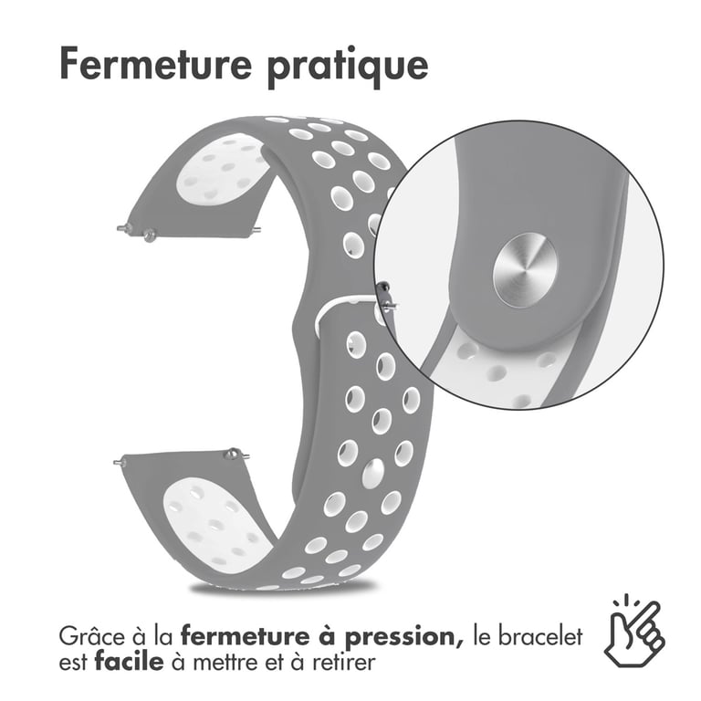 Bracelet 18mm Sport en Silicone - vue 5
