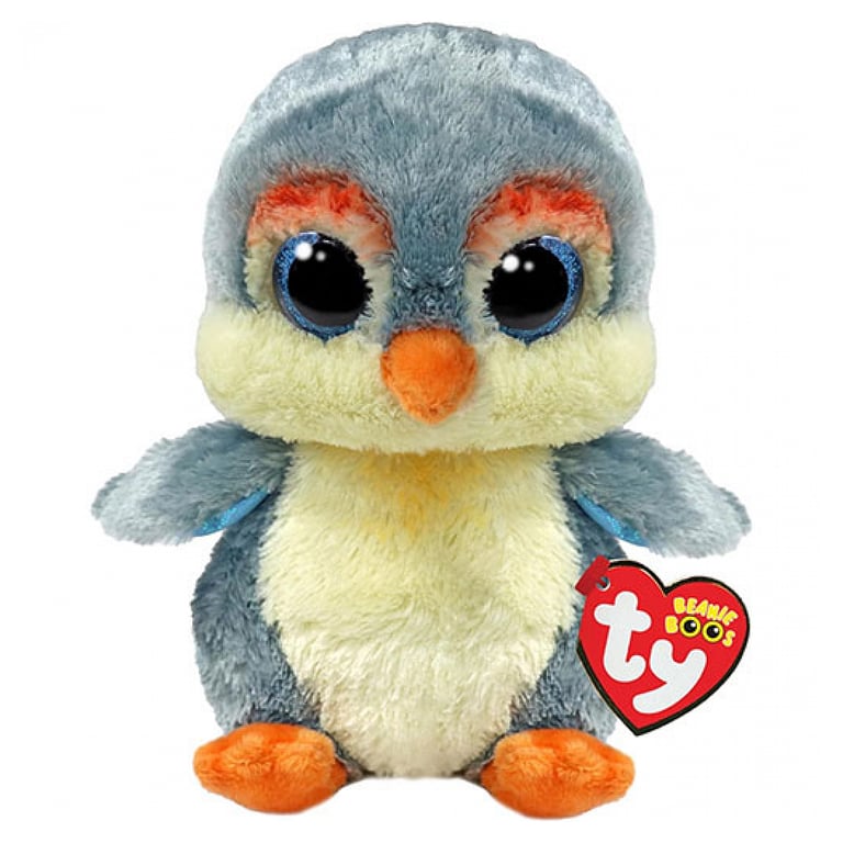 Fisher le Pingouin Beanie Boo - Peluche Adorable et Douce - Neuf